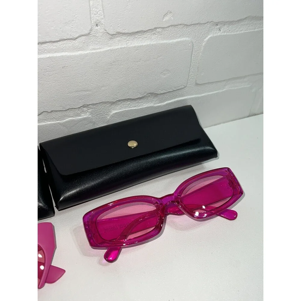 NEW Super Cute Lot Of Two Sunglasses Pink Bright Colorful Shades see photos